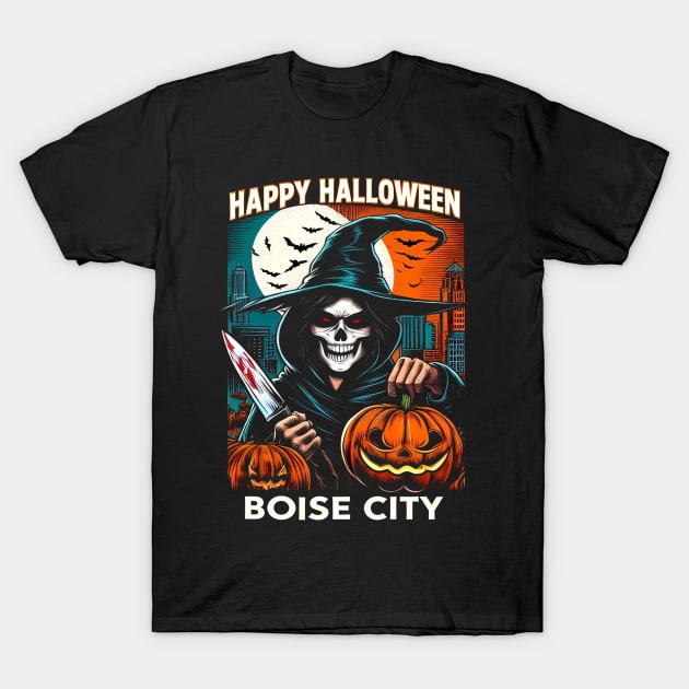 Boise City Halloween T-Shirt by Americansports